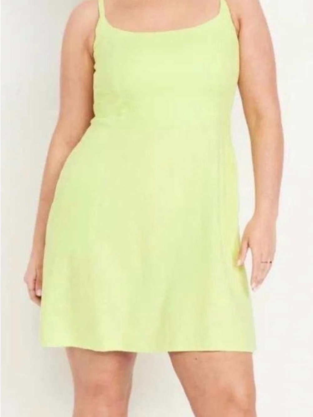 Old Navy Lime Green Mini Dress with Spaghetti Straps